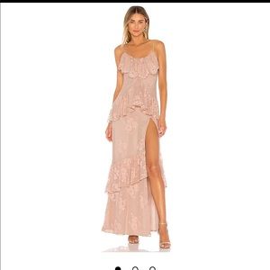 Revolve Justine Gown in Nude Rose! Size M